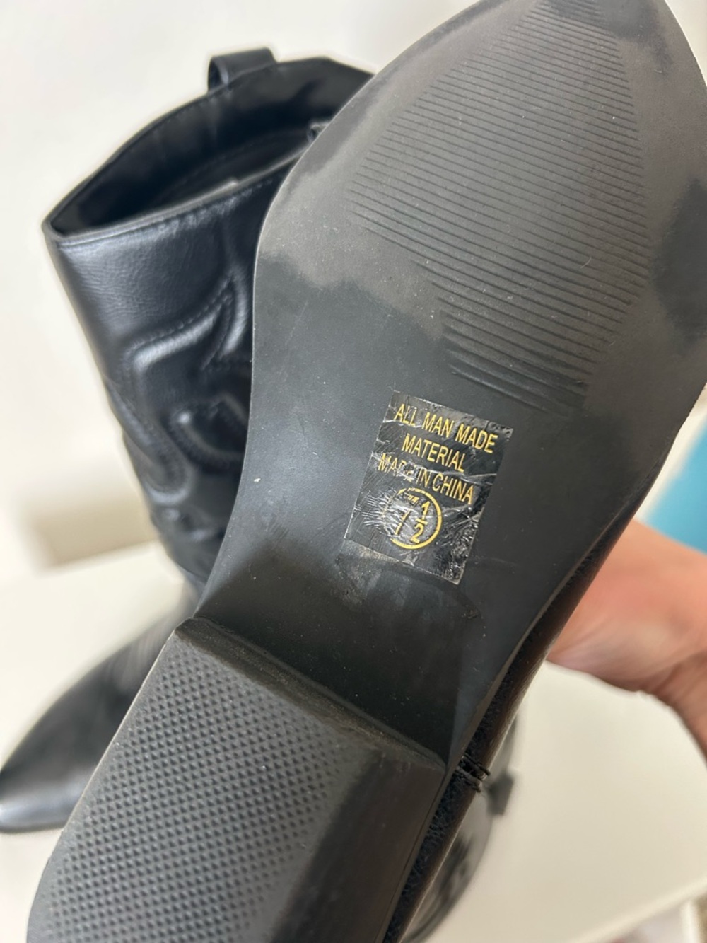 Soda Black Embroidered Western Boots - Picture 5 of 5